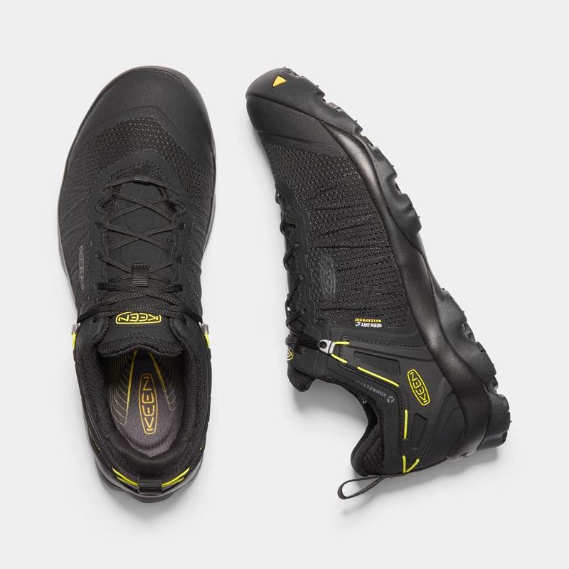 Zapatos Trekking Keen Venture Waterproof Para Hombre Negros - Zapatos Keen Mexico (324581-JIX)